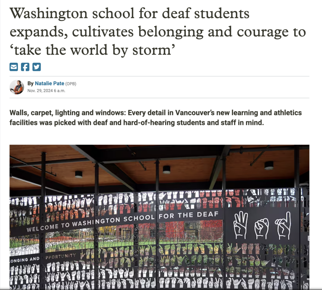 Screenshot of OPB headline